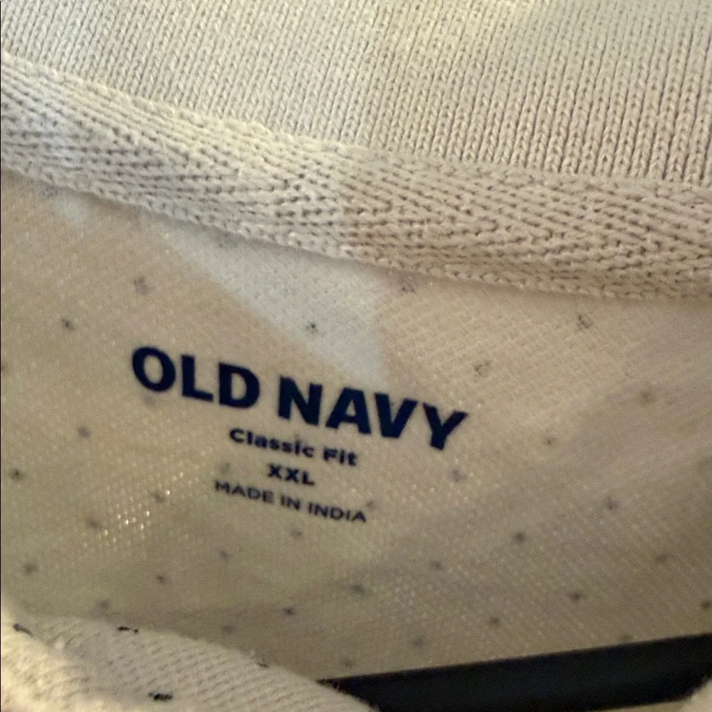 Old Navy Cream Polka Dot Polo Shirt - Picture 2 of 3